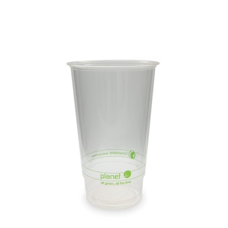 Planet+ 24oz PLA Clear Cup, 1000PK PLA-24